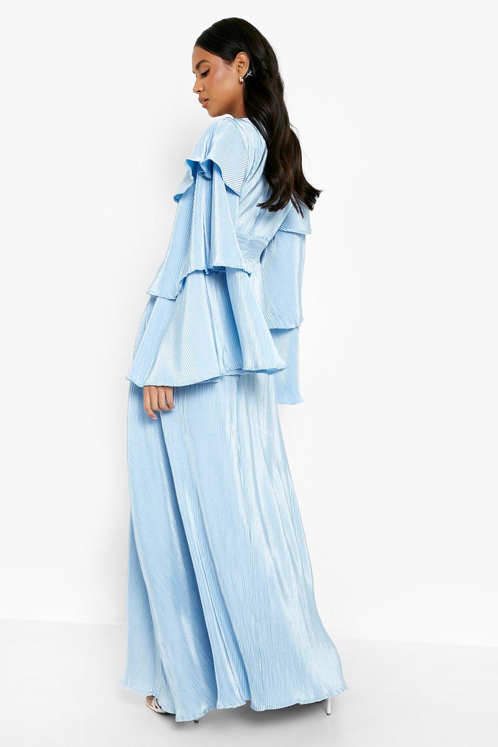 【AAKE】FRILL LAYERED PT Zariah Tiered Maxi Dress | GUESS Factory